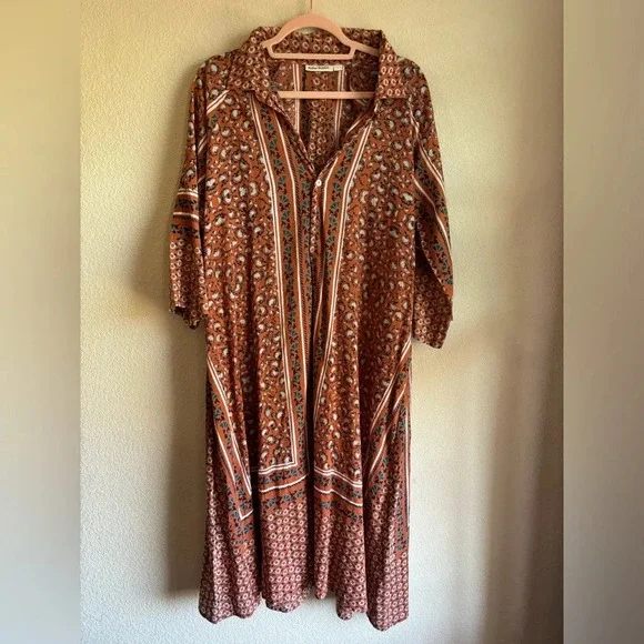 Roller Rabbit Naia Midi Shirtdress Coverup - Picture 2 of 13